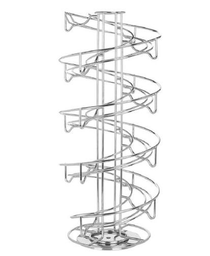Elegancia y Organización: Rack de Acero Inoxidable para 30 Huevos