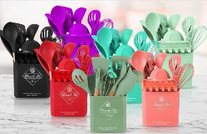 ✨Set de Utensilios de Cocina de Silicona: Estilo, Calidad y Funcionalidad en un Solo Pack✨