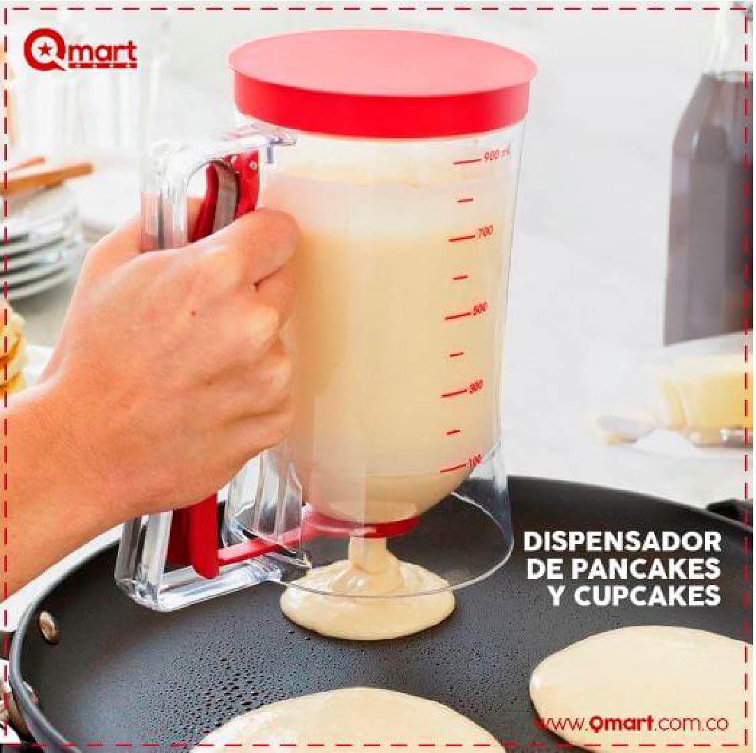 Dispensador Mezclador De Masa Para Pancake Cupcake Hotcakes